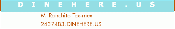 Mi Ranchito Tex-mex