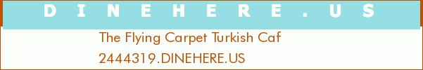 The Flying Carpet Turkish Caf