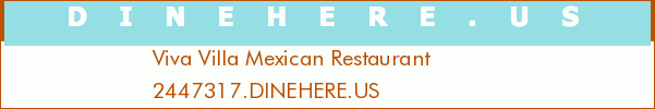 Viva Villa Mexican Restaurant