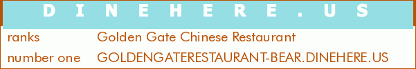 Golden Gate Chinese Restaurant