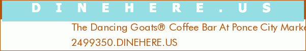 The Dancing Goats® Coffee Bar At Ponce City Market