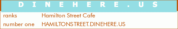 Hamilton Street Cafe