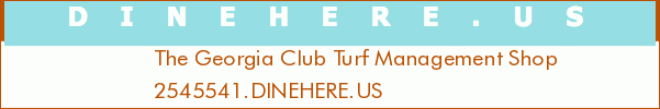The Georgia Club Turf Management Shop