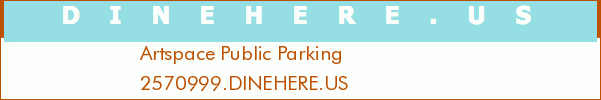 Artspace Public Parking