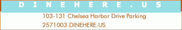 103-131 Chelsea Harbor Drive Parking