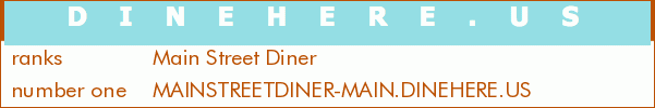 Main Street Diner