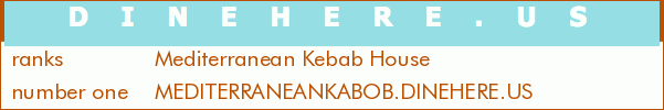 Mediterranean Kebab House