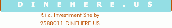 R.i.c. Investiment Shelby
