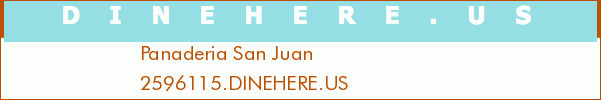 Panaderia San Juan