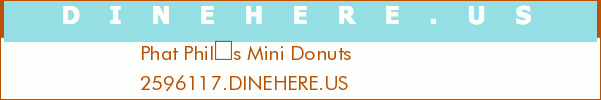 Phat Phils Mini Donuts