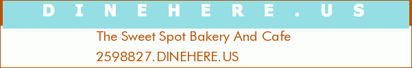 The Sweet Spot Bakery And Cafe