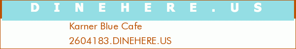 Karner Blue Cafe