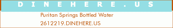 Puritan Springs Bottled Water