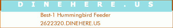 Best-1 Hummingbird Feeder