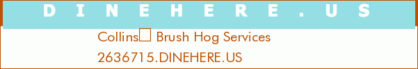 Collins Brush Hog Services
