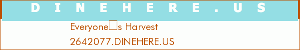 Everyones Harvest