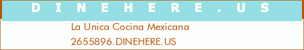 La Unica Cocina Mexicana