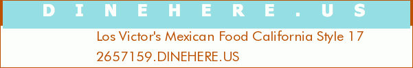 Los Victor's Mexican Food California Style 17