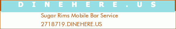 Sugar Rims Mobile Bar Service