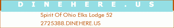 Spirit Of Ohio Elks Lodge 52