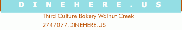 Third Culture Bakery Walnut Creek