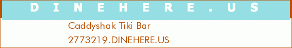 Caddyshak Tiki Bar