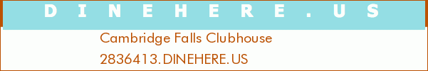 Cambridge Falls Clubhouse