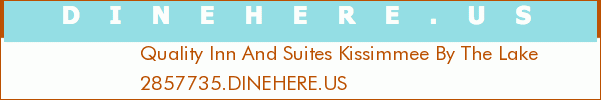 Quality Inn And Suites Kissimmee By The Lake