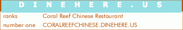 Coral Reef Chinese Restaurant