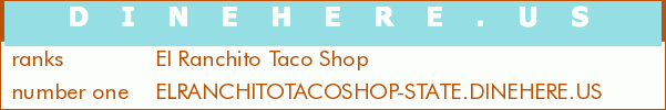 El Ranchito Taco Shop