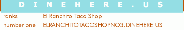 El Ranchito Taco Shop