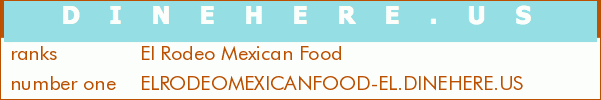 El Rodeo Mexican Food
