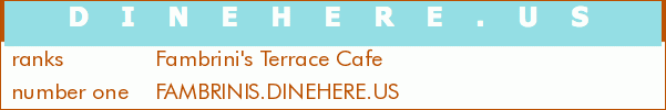 Fambrini's Terrace Cafe