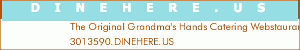 The Original Grandma's Hands Catering Webstaurant Store