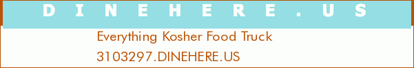 Everything Kosher Food Truck