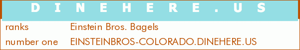 Einstein Bros. Bagels