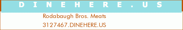 Rodabaugh Bros. Meats