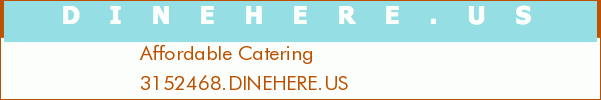 Affordable Catering
