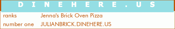 Jenna's Brick Oven Pizza