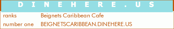 Beignets Caribbean Cafe