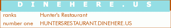Hunter's Restaurant