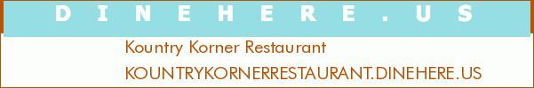Kountry Korner Restaurant