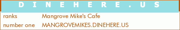 Mangrove Mike's Cafe
