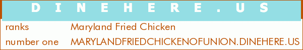 Maryland Fried Chicken