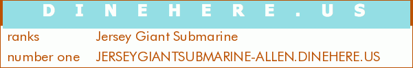 Jersey Giant Submarine