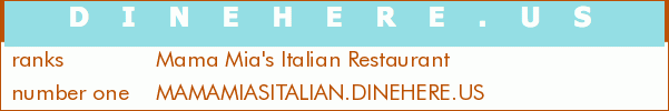 Mama Mia's Italian Restaurant