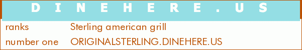 Sterling american grill