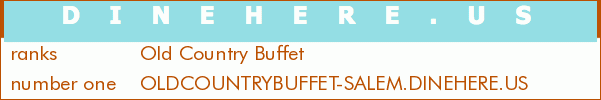 Old Country Buffet