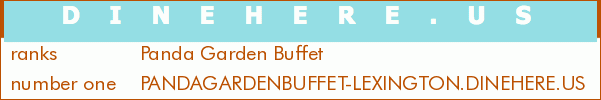 Panda Garden Buffet