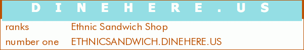 Ethnic Sandwich Shop